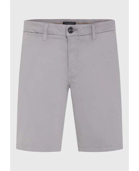 FUNKY BUDDHA Ανδρική βερμούδα chino - The essentials FBM013-001-03 GREY