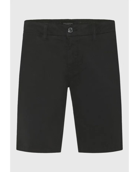 FUNKY BUDDHA Ανδρική βερμούδα chino - The essentials FBM013-001-03 BLACK