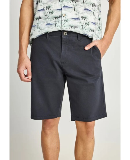 FUNKY BUDDHA Ανδρική βερμούδα chino - The essentials FBM013-001-03 NAVY