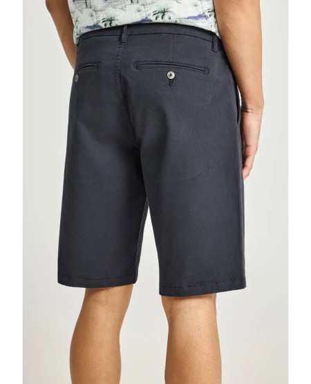 FUNKY BUDDHA Ανδρική βερμούδα chino - The essentials FBM013-001-03 NAVY