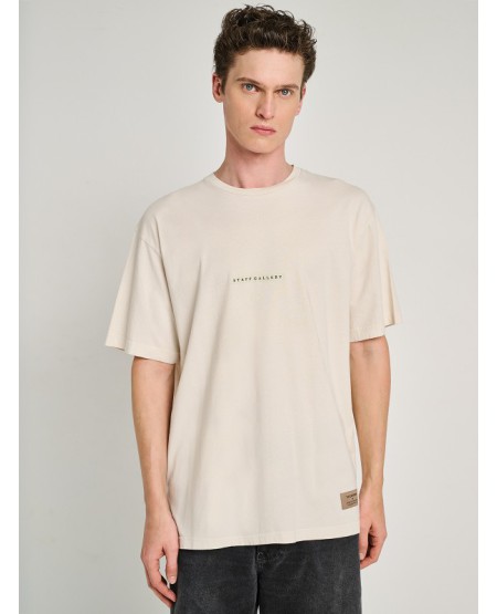 STAFF JEANS John Man T-Shirt Wide Fit 64-029.055 STONE