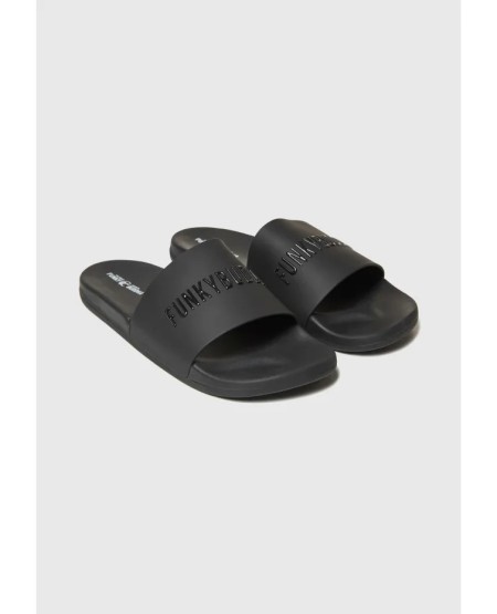 FUNKY BUDDHA Men's pool slides  FBM013-022-08 BLACK