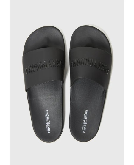 FUNKY BUDDHA Men's pool slides  FBM013-022-08 BLACK