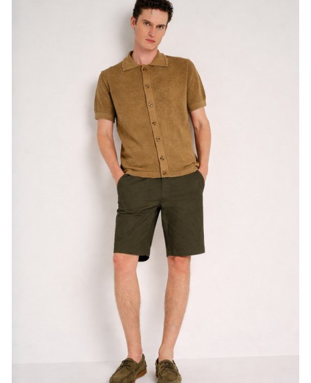 STAFF JEANS Dylan Ανδρική Υφασμάτινη Βερμούδα 5-858.080.9.055 SAGE GREEN