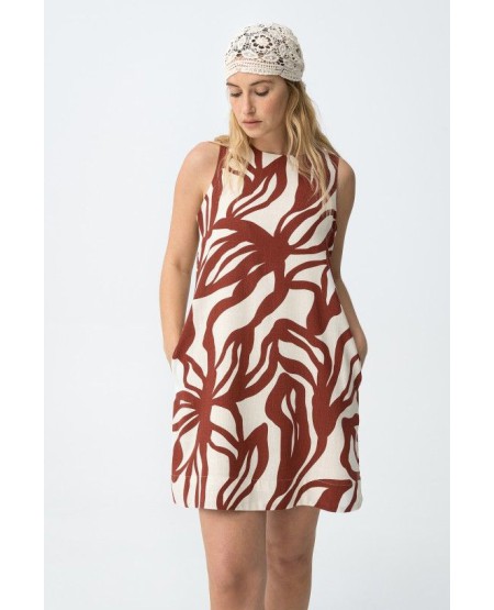 TIFFOSI REBECA WOMEN'S SLEEVELESS STRAIGHT-CUT DRESS REGULAR FIT 10065228_152