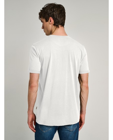 STAFF JEANS ΑΝΔΡΙΚΟ T-SHIRT 64-006.055 OFF WHITE