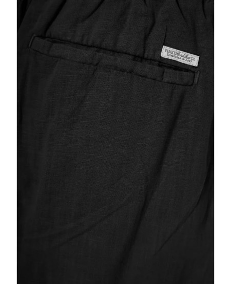 FUNKY BUDDHA  Ανδρικό loose chino παντελόνι FBM013-007-02 BLACK