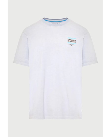 FUNKY BUDDHA  Ανδρικό t-shirt με τύπωμα στην πλάτη FBM013-097-04