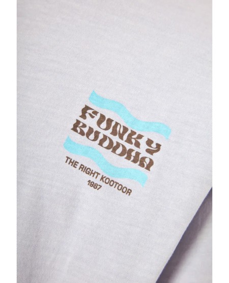 FUNKY BUDDHA  Ανδρικό t-shirt με τύπωμα στην πλάτη FBM013-097-04