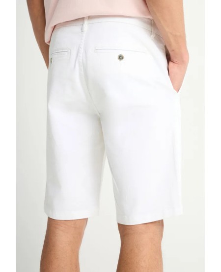 copy of FUNKY BUDDHA Ανδρική βερμούδα chino - The essentials FBM013-001-03 WHITE