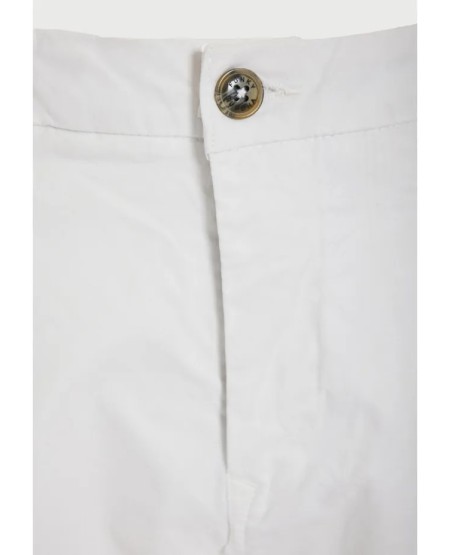 copy of FUNKY BUDDHA Ανδρική βερμούδα chino - The essentials FBM013-001-03 WHITE