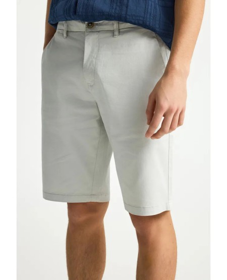 FUNKY BUDDHA Ανδρική βερμούδα chino - The essentials FBM013-001-03 MIST