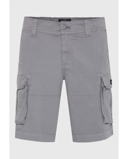 FUNKY BUDDHA Ανδρική cargo βερμούδα FBM013-030-03 STEEL GREY