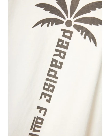 Men's cotton sleeveless top with print on the back FBM013-096-04 WHITE