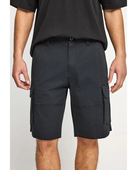 FUNKY BUDDHA Men's cargo shorts FBM013-030-03 BLACK