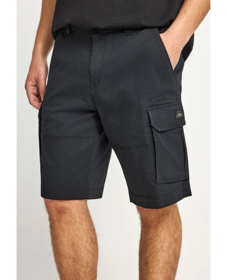 FUNKY BUDDHA Men's cargo shorts FBM013-030-03 BLACK