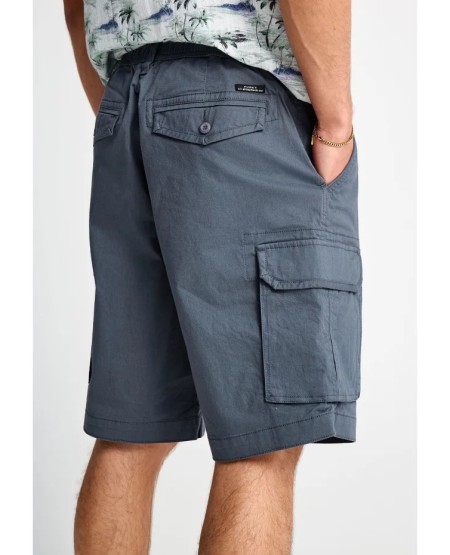 FUNKY BUDDHA Ανδρική cargo βερμούδα FBM013-030-03 DUSTY BLUE