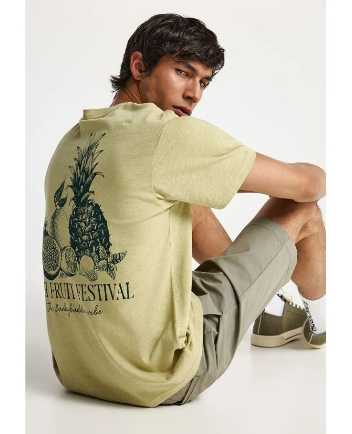 Ανδρικό βαμβακερό t-shirt με τύπωμα...
