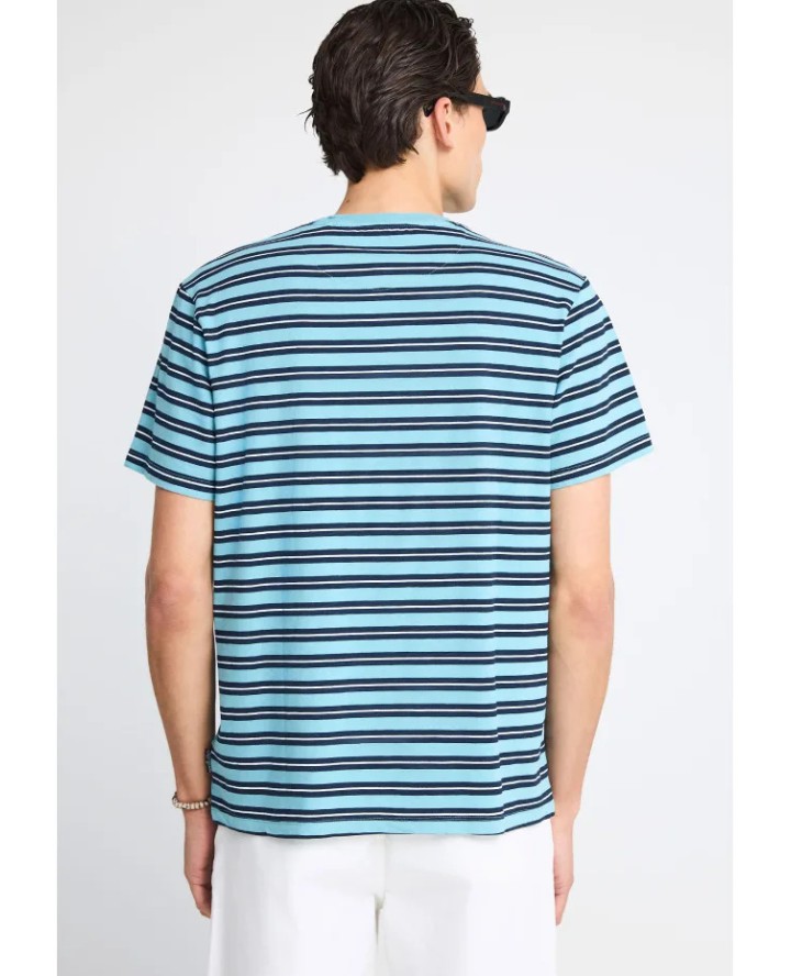 FUNKY BUDDHA  Ανδρικό ριγέ t-shirt...