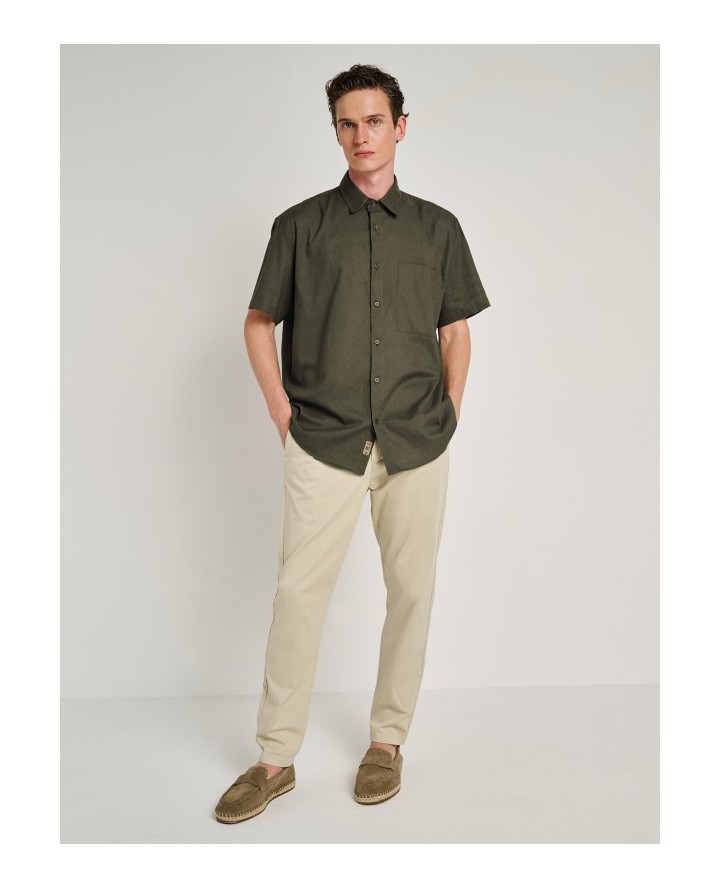 STAFF JEANS Grant Man Shirt Linen...