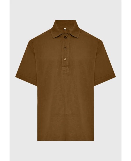 FUNKY BUDDHA Men's polo shirt FBM013-005-11 WOOD