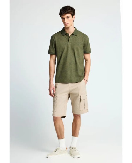FUNKY BUDDHA Men's cargo shorts FBM013-002-03 GREIGE