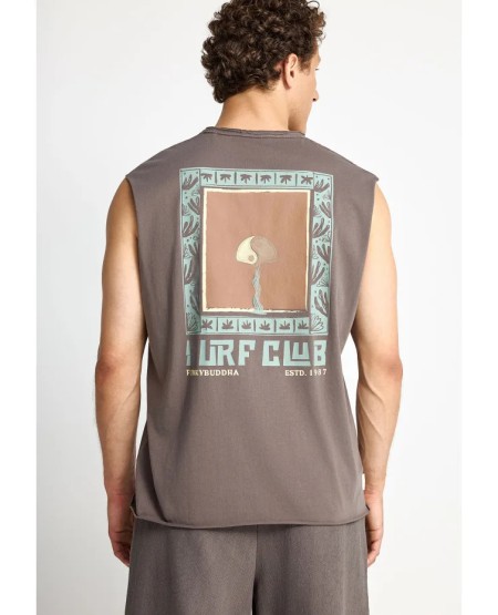 Men's cotton sleeveless top FBM013-098-04 MOON MIST