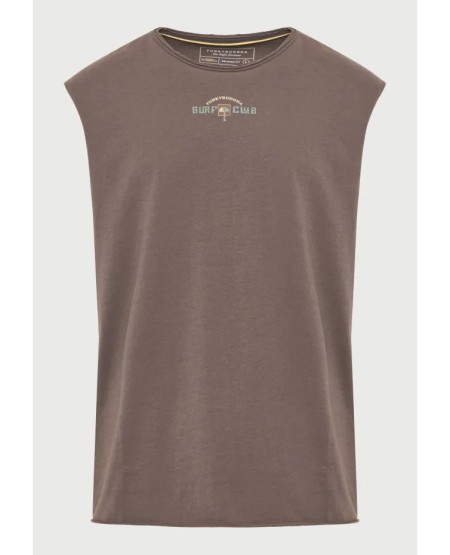 Men's cotton sleeveless top FBM013-098-04 MOON MIST